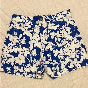 NWOT Loft Palmer Shorts Floral Blue
